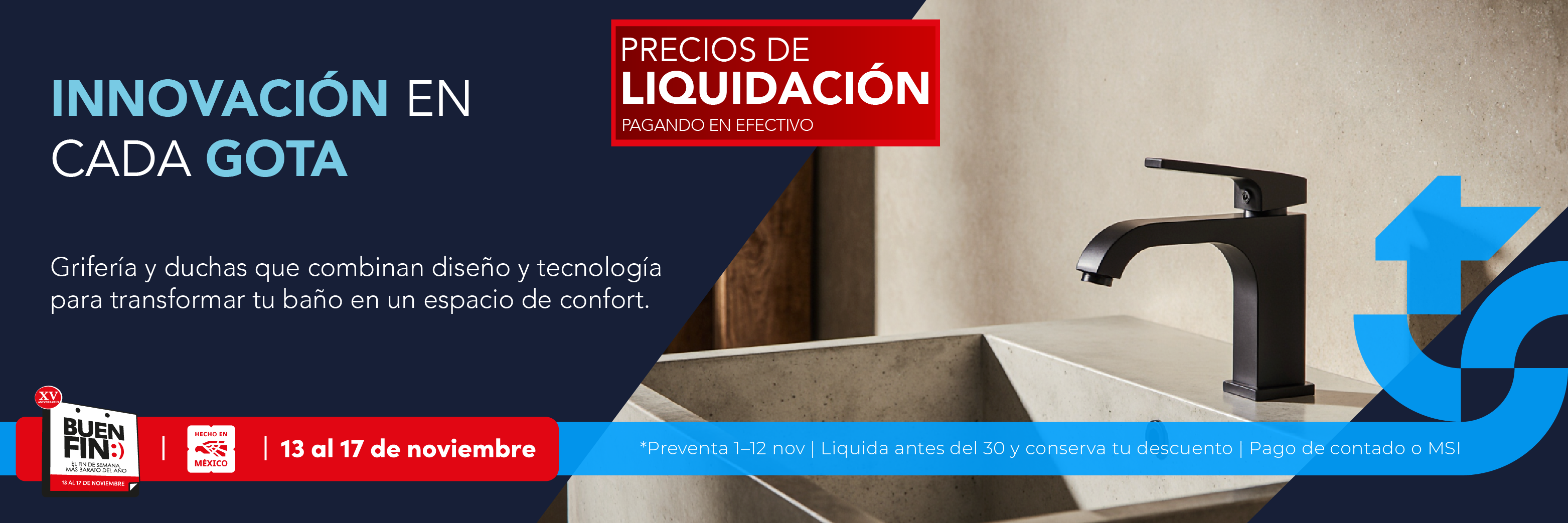 Grifería y sistemas de ducha de alta gama con tecnología y estilo contemporáneo. Buen Fin 2025 TotalSpa.