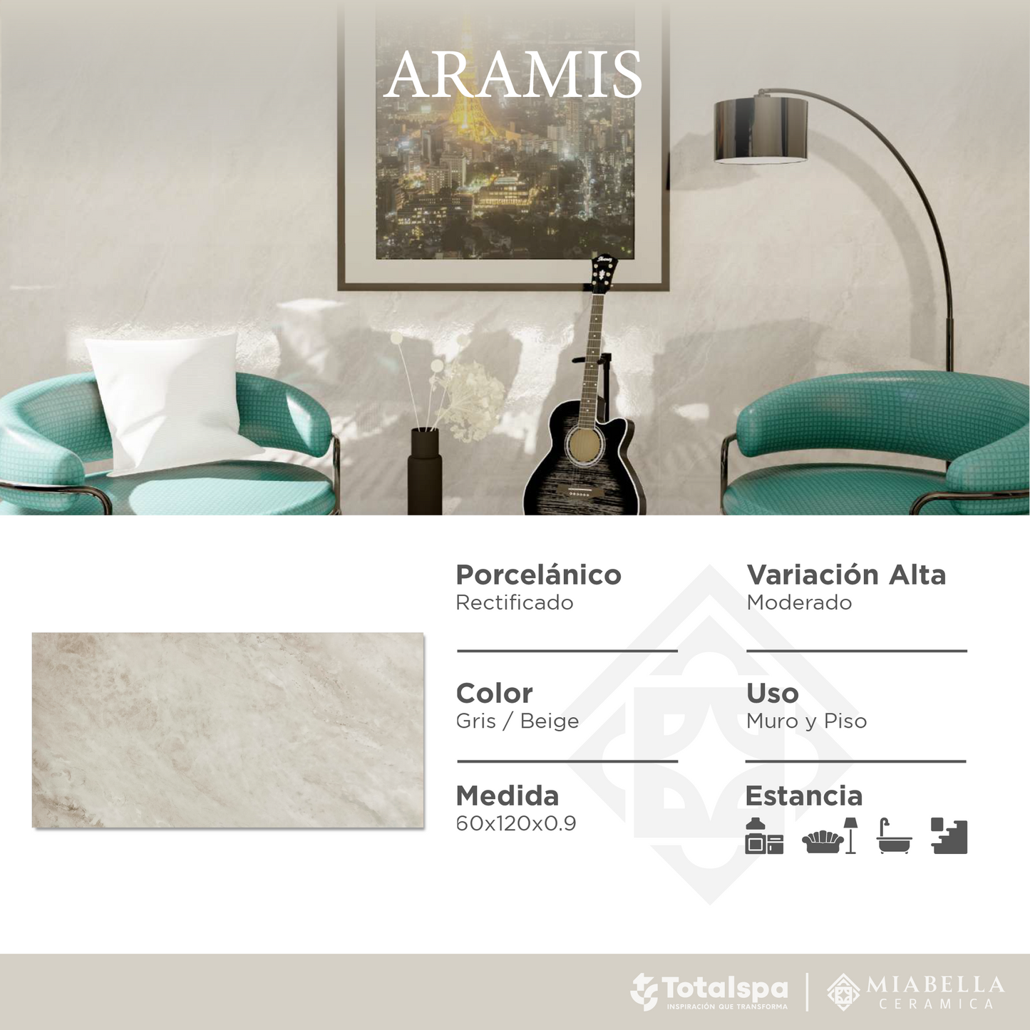 Porcelánicos 60x120 Aramis