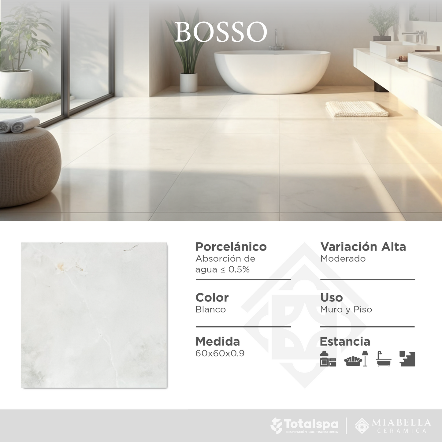 Porcelánicos 60x60 Bosso