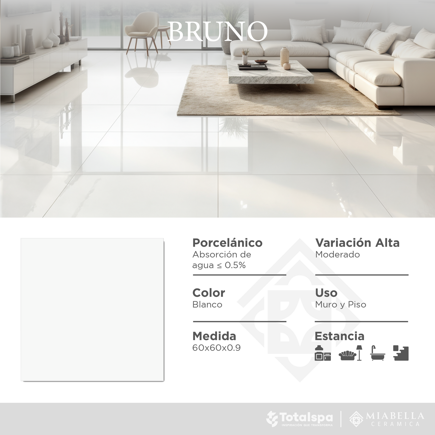 Porcelánicos 60x60 Bruno