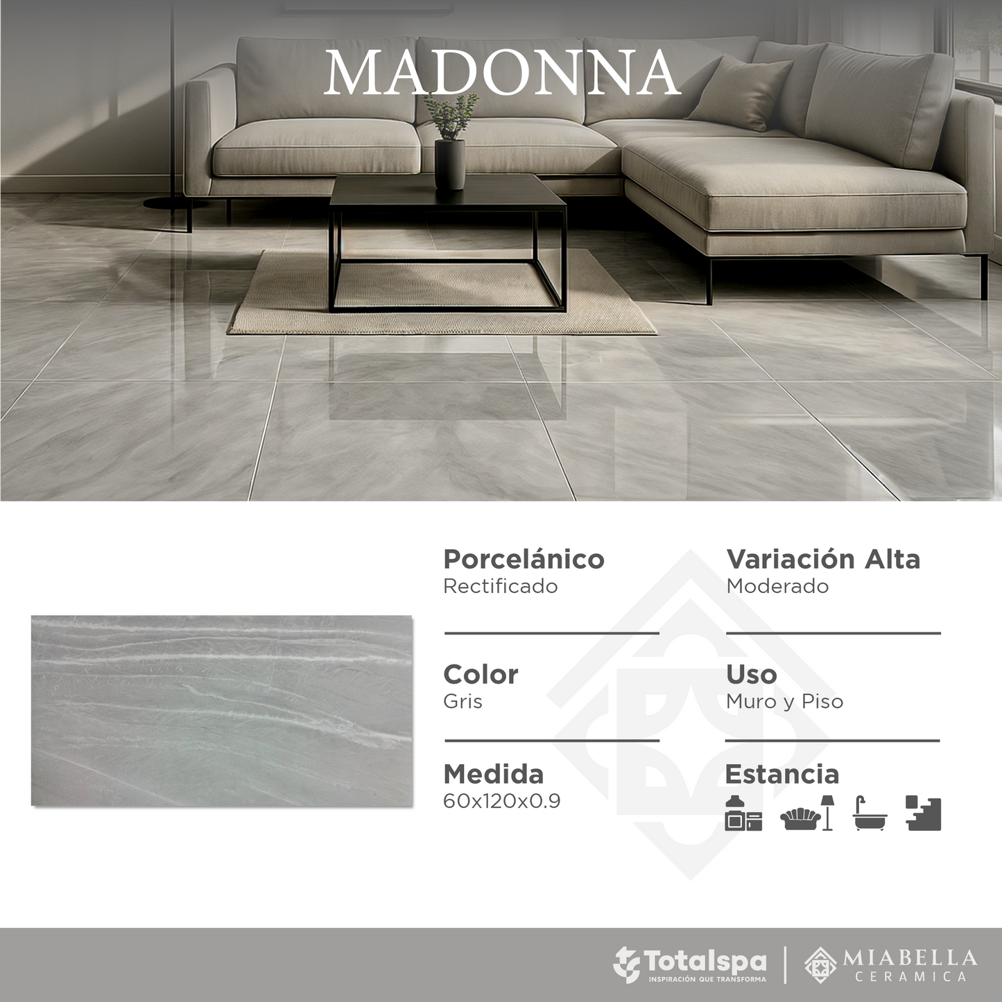 Porcelánicos 60x120 Madonna