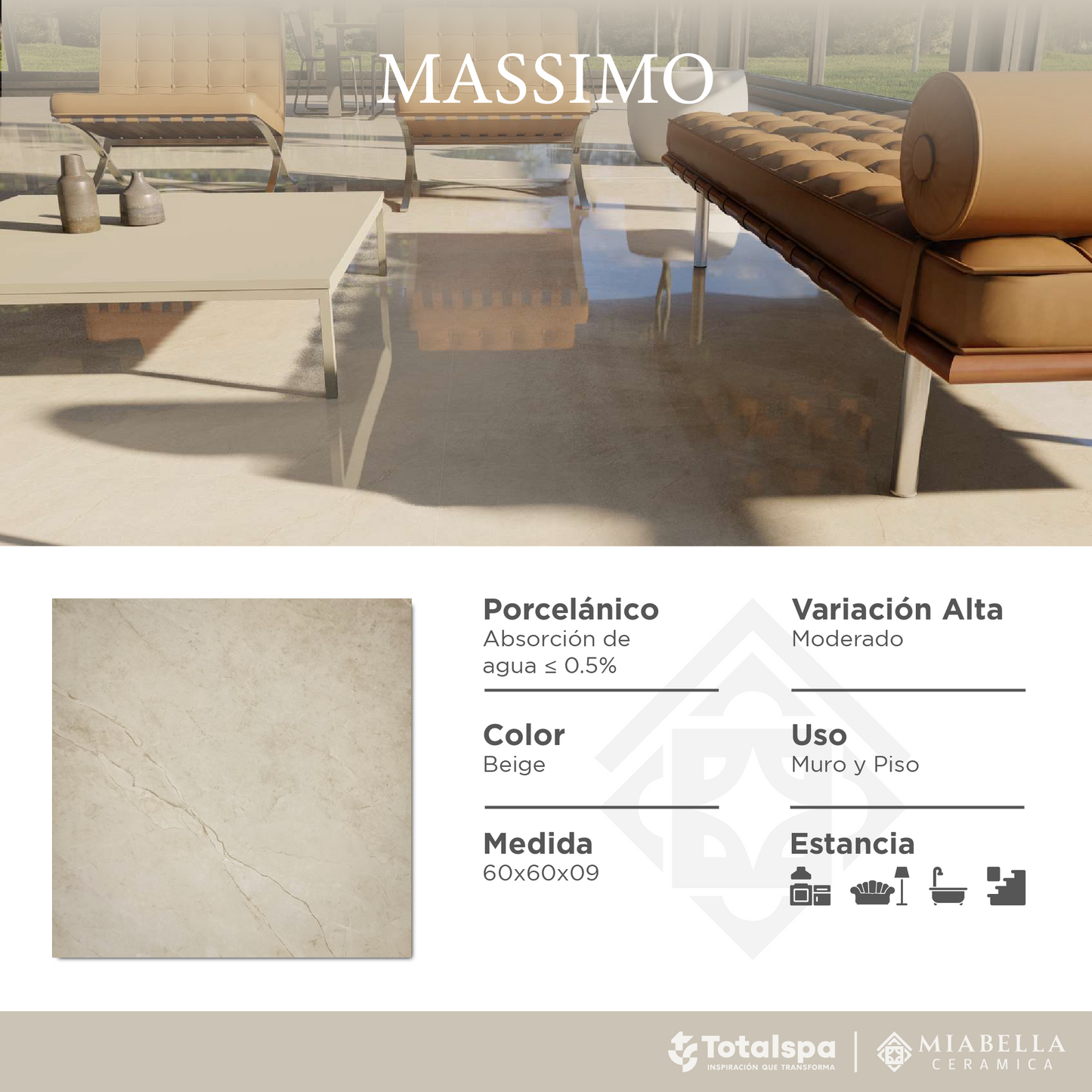Porcelánicos 60x60 Massimo