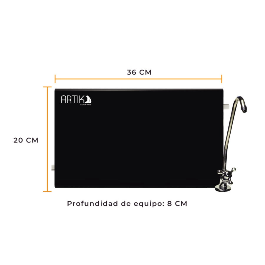 Purificador De Agua Por Medio De Luz Uv Bajo Tarja Artik-n