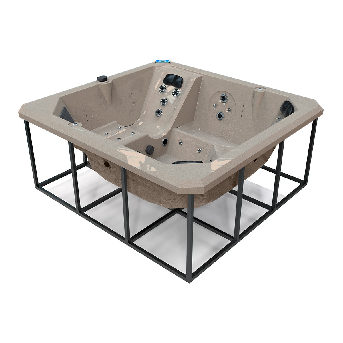 Jacuzzi 6 plazas con hidromasaje terapéutico y familiar | Spa OCEAN