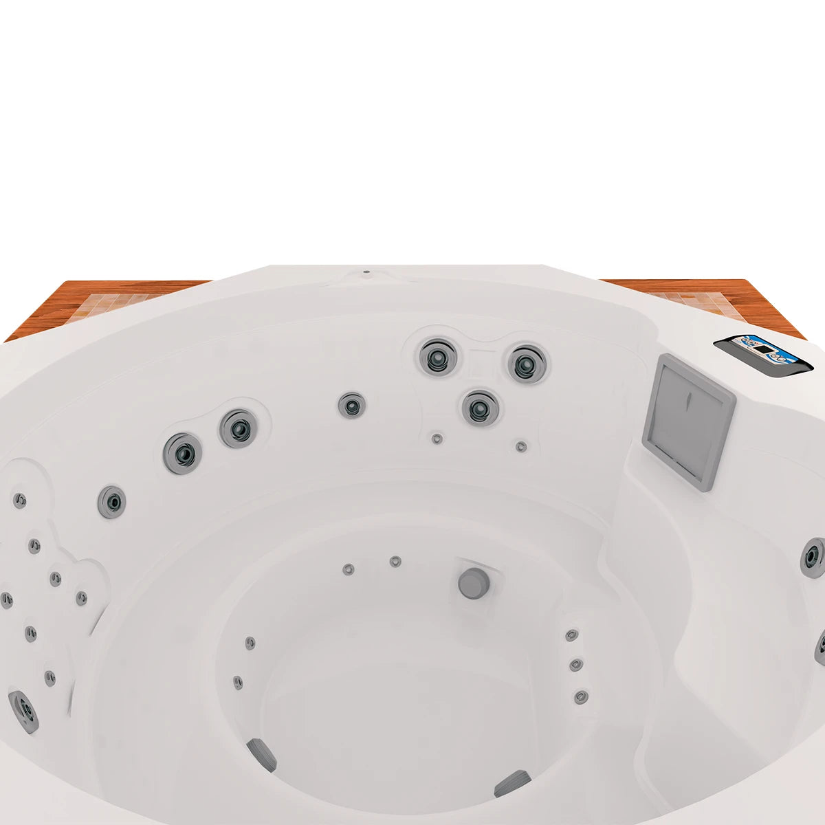 jets de hidromasaje del spa OCTAGÓN, combinación de jets intensos y envolventes para masaje corporal completo