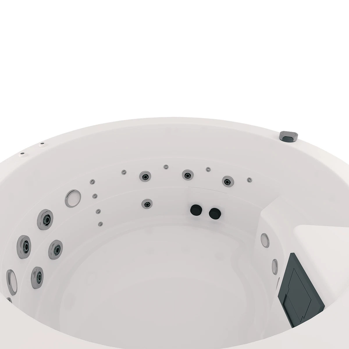 detalle de jets de masaje del spa PACIFIC, combinan potencia y confort para relajación en exteriores