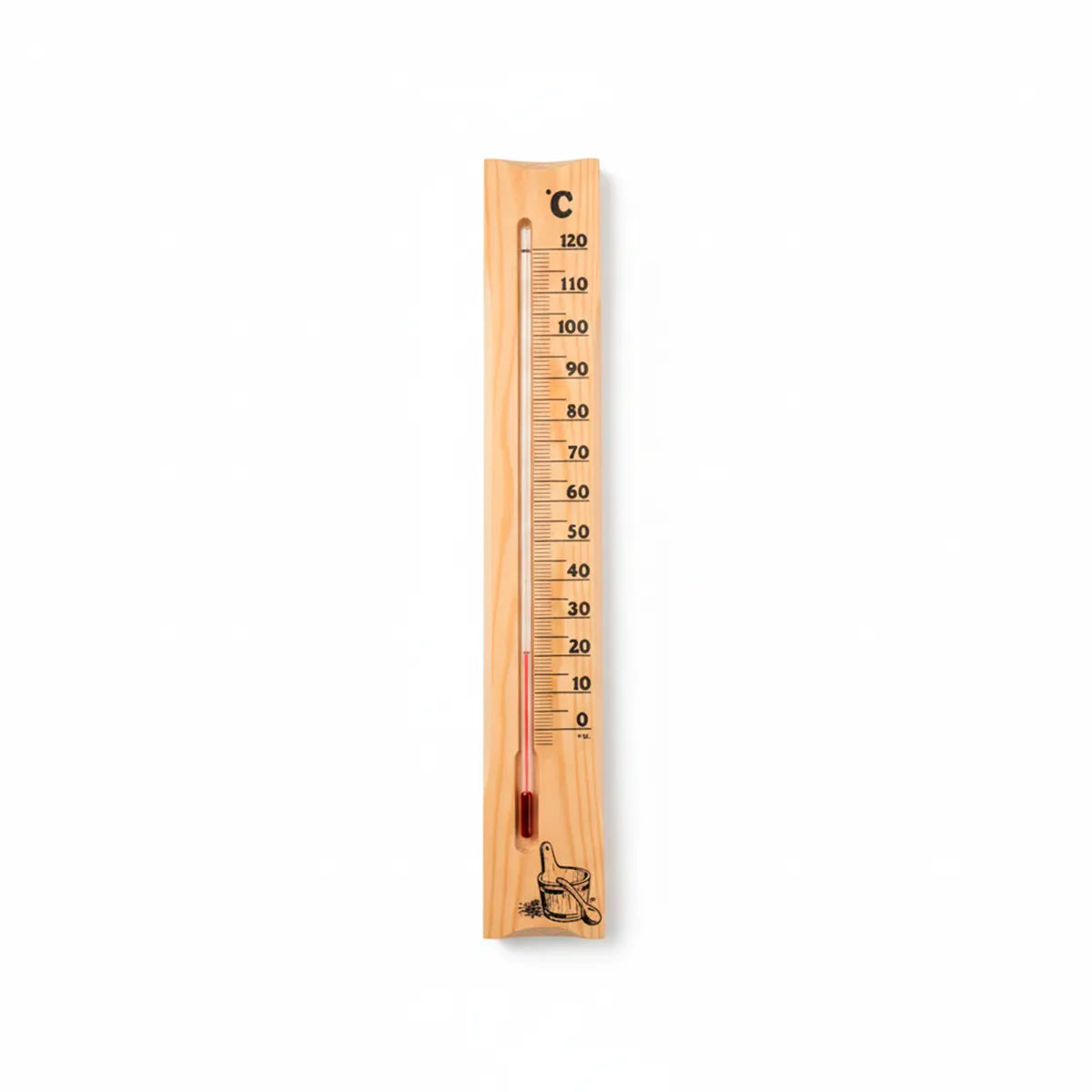 Termómetro de Madera para Sauna y Vapor | Control de Temperatura Tradicional