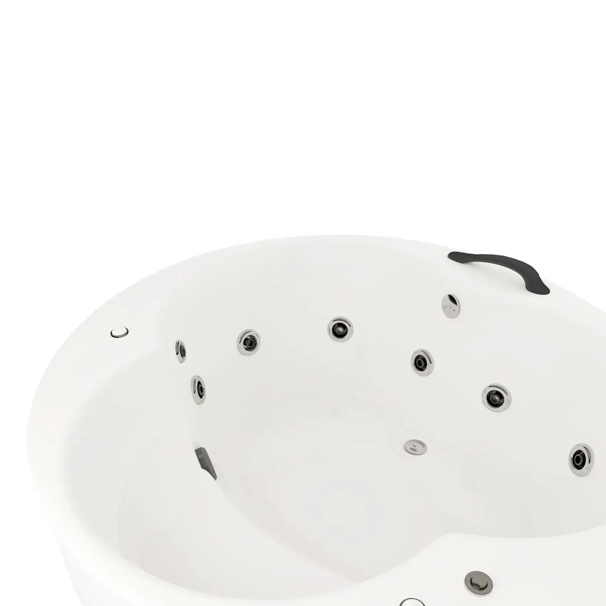 Elegancia compacta para un baño individual | tina de baño Freestanding modelo 100-010
