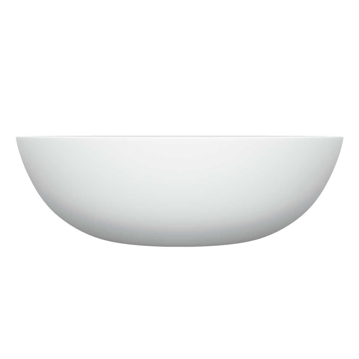 Perfil lateral de la tina 100-05 blanca, ideal para espacios minimalistas