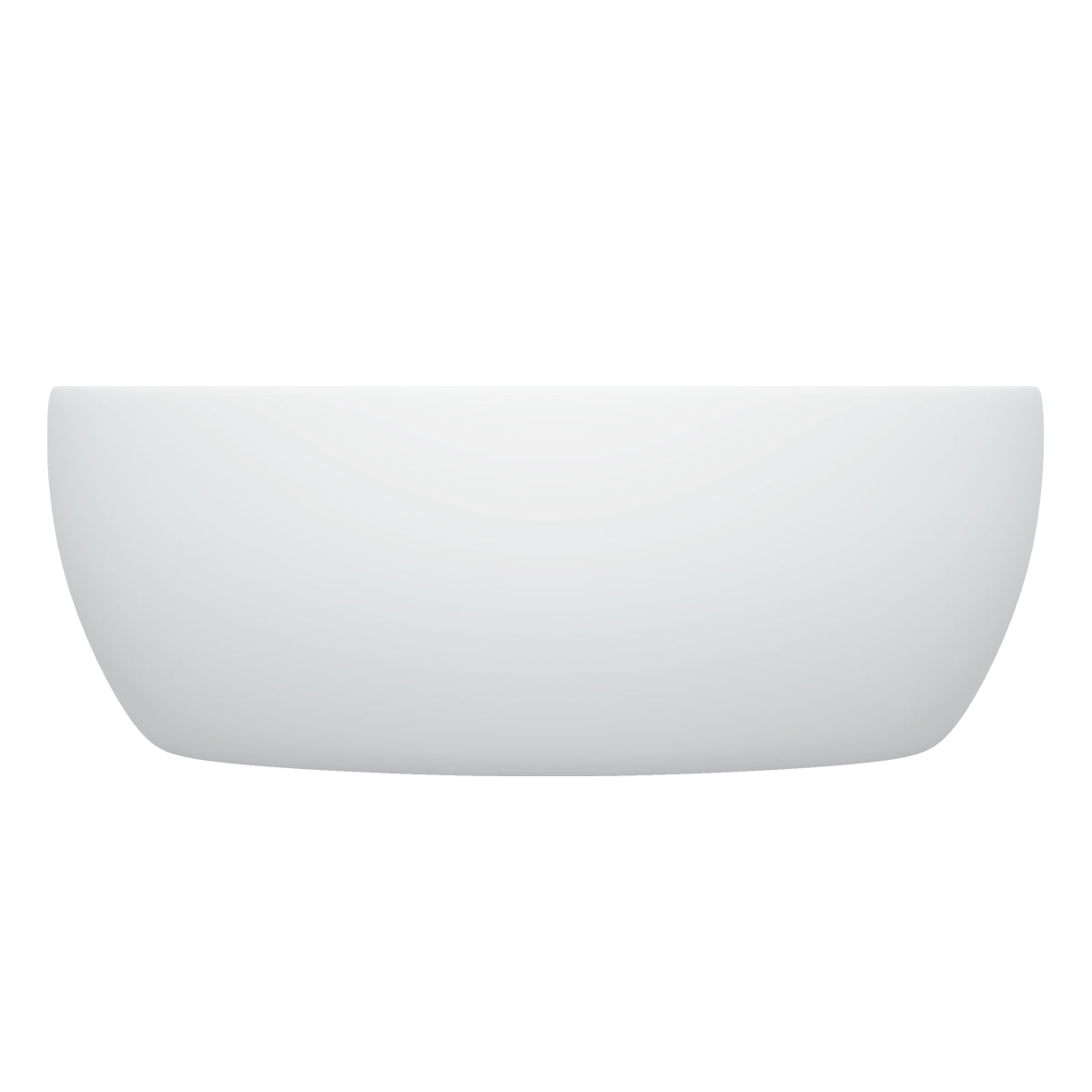 Perfil lateral de la tina 100-06, sin jets ni rebosadero, diseño minimalista