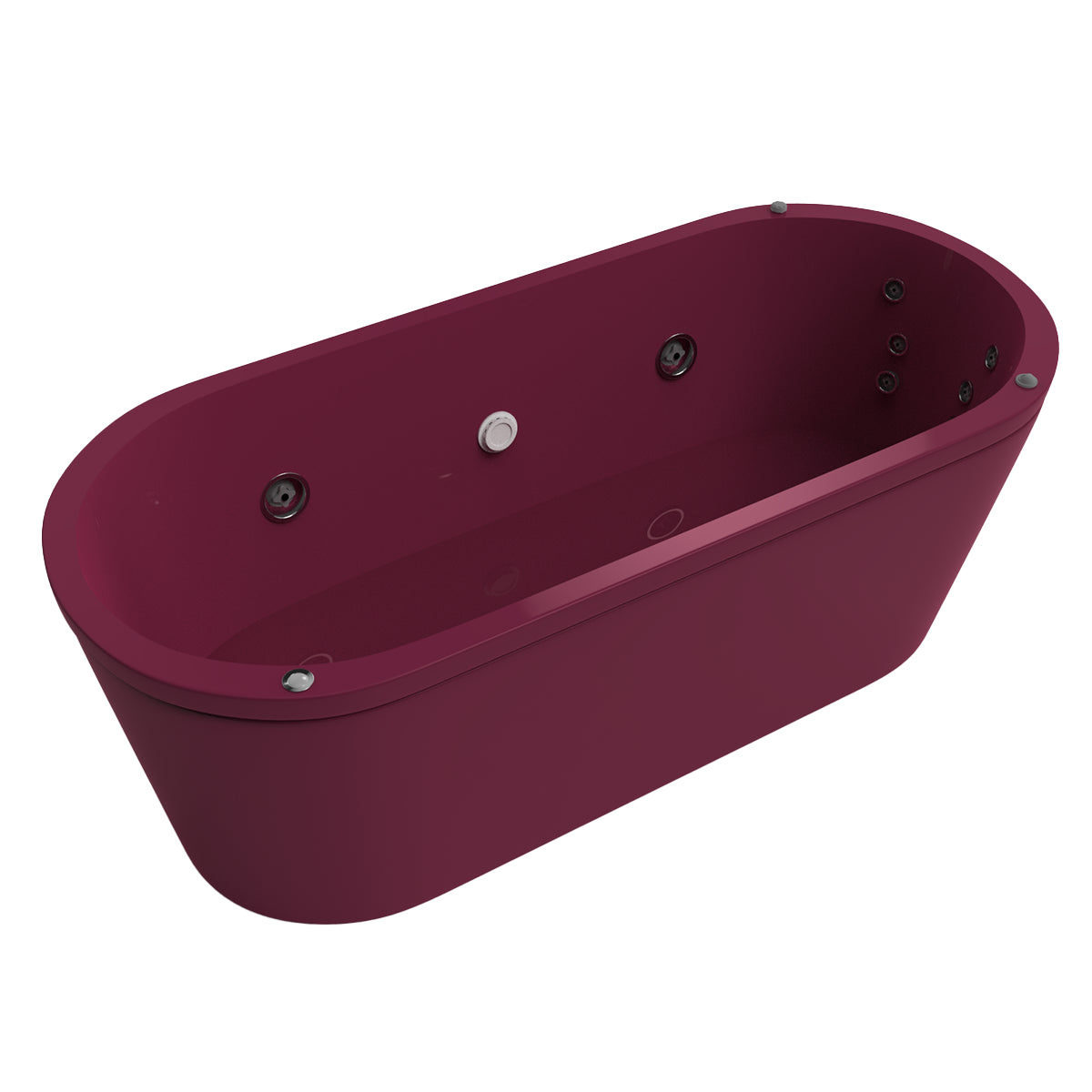 Tina 90-01 con sistema de hidromasaje y faldón coral, ideal para confort y diseño