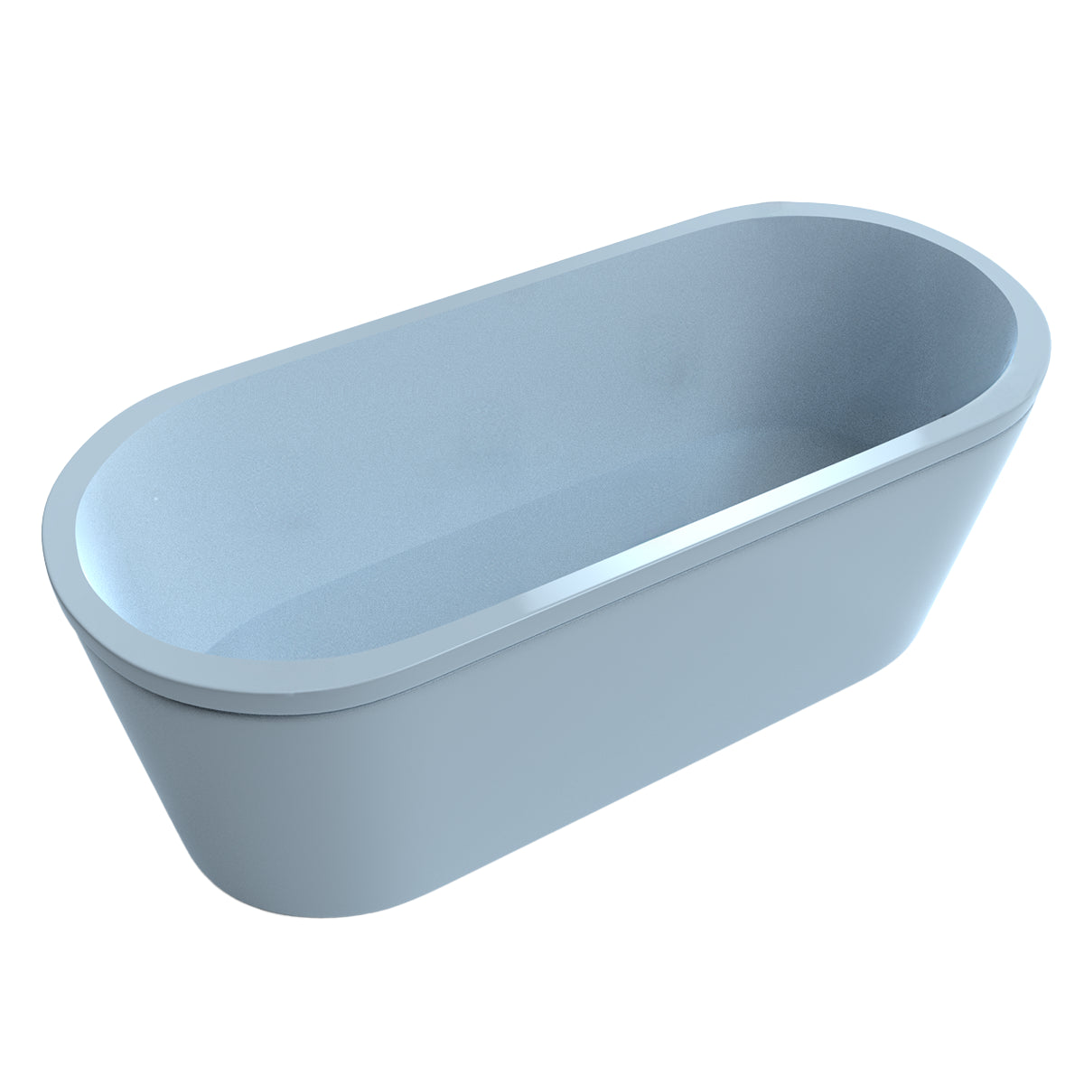 Tina 90-01 acabado liso de color azul claro, disponible en múltiples tonos para combinar con tu baño