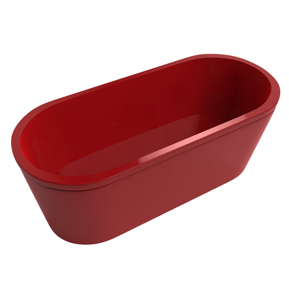 Tina 90-01 acabado liso de color rojo cereza, disponible en múltiples tonos para combinar con tu baño