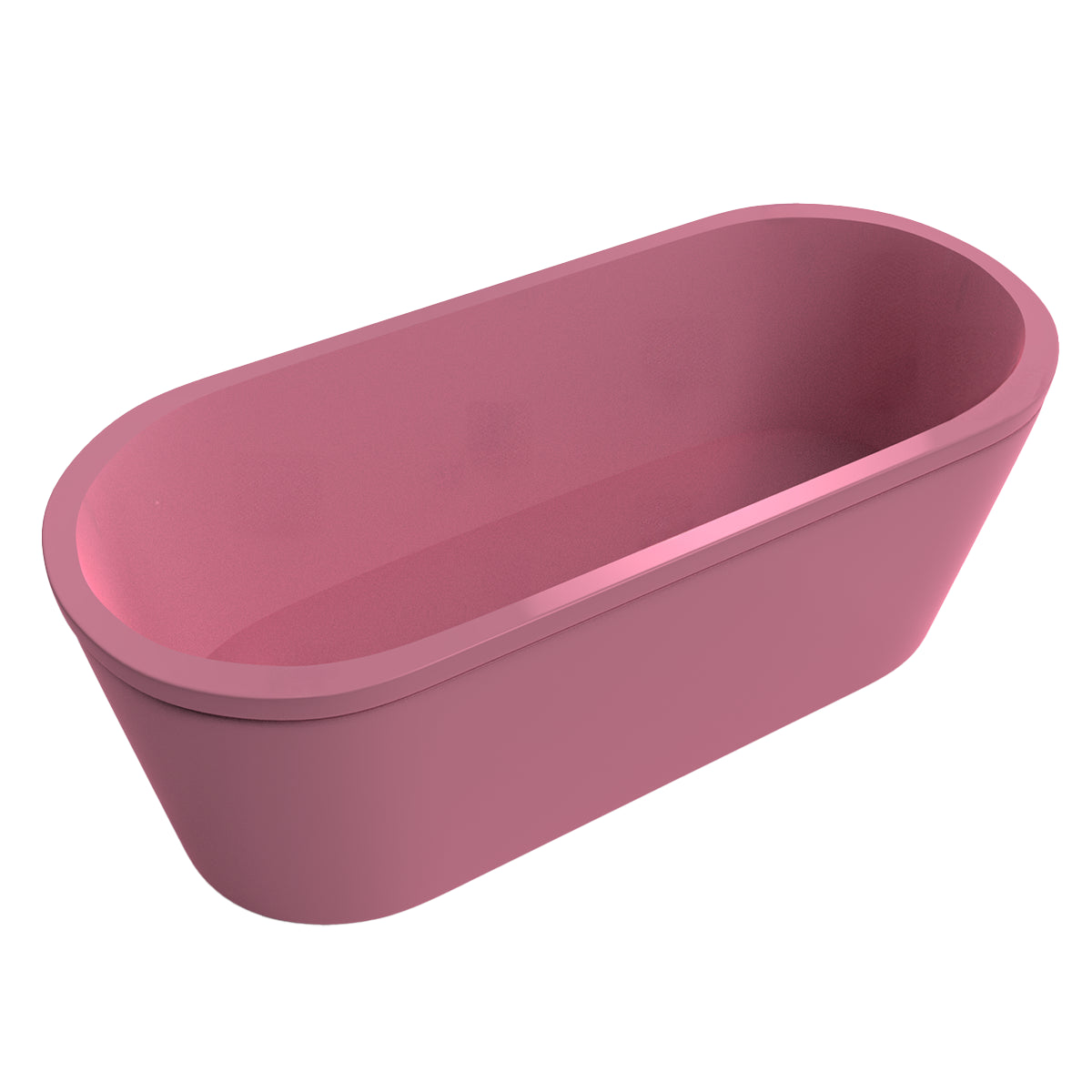 Tina 90-01 acabado liso de color rosa fresa, disponible en múltiples tonos para combinar con tu baño
