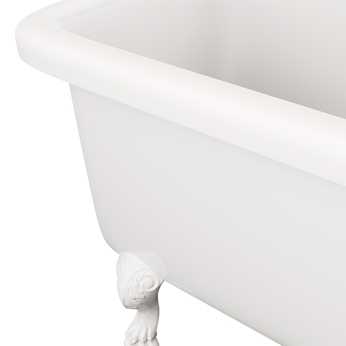 Acercamiento al detalle exterior de la tina Clásica