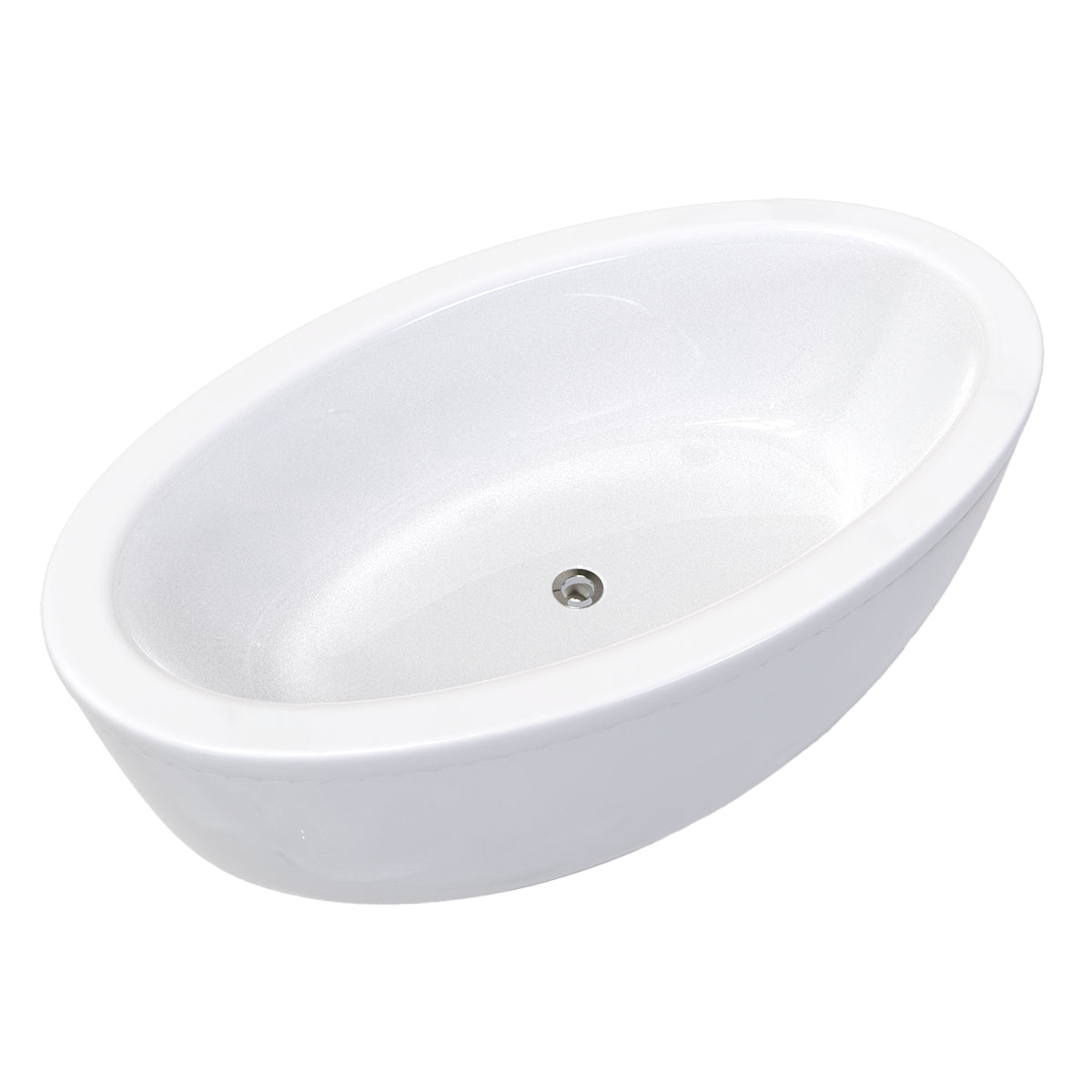 Tina color blanco del modelo Dreams sin hidromasaje, estilo sencillo para tina freestanding