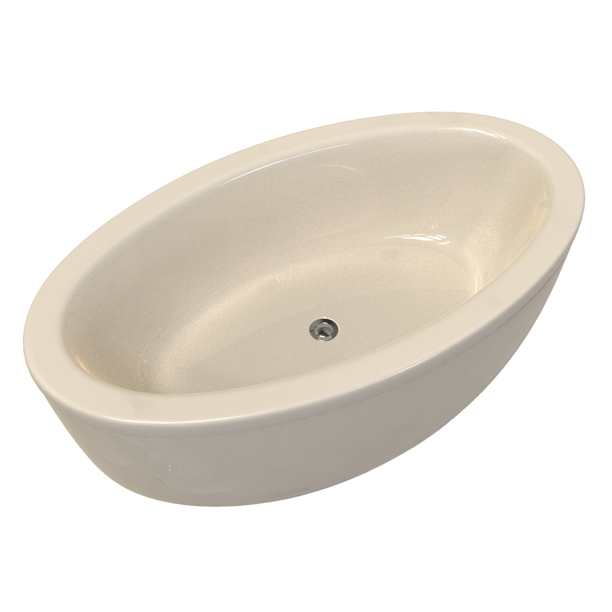 Tina color hueso del modelo Dreams sin hidromasaje, estilo sencillo para tina freestanding