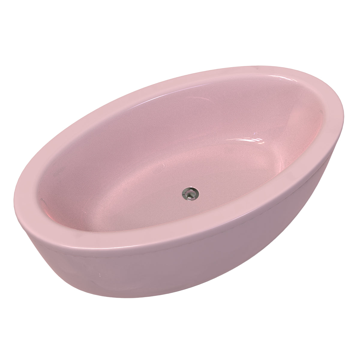 Tina color rosa fuerte del modelo Dreams sin hidromasaje, estilo sencillo para tina freestanding