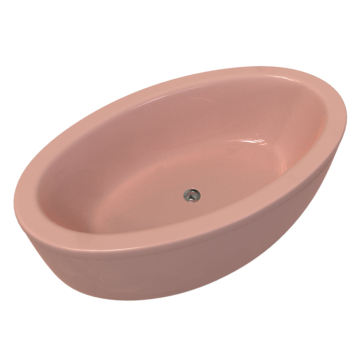 Tina color salmón del modelo Dreams sin hidromasaje, estilo sencillo para tina freestanding