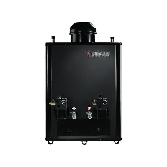 Calentador de agua de rápida recuperación de paso a gas DELTA® 02 cap. 15 L/minuto.
