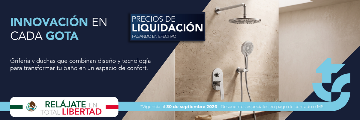 Grifería moderna y sistemas de regadera para baño TotalSpa