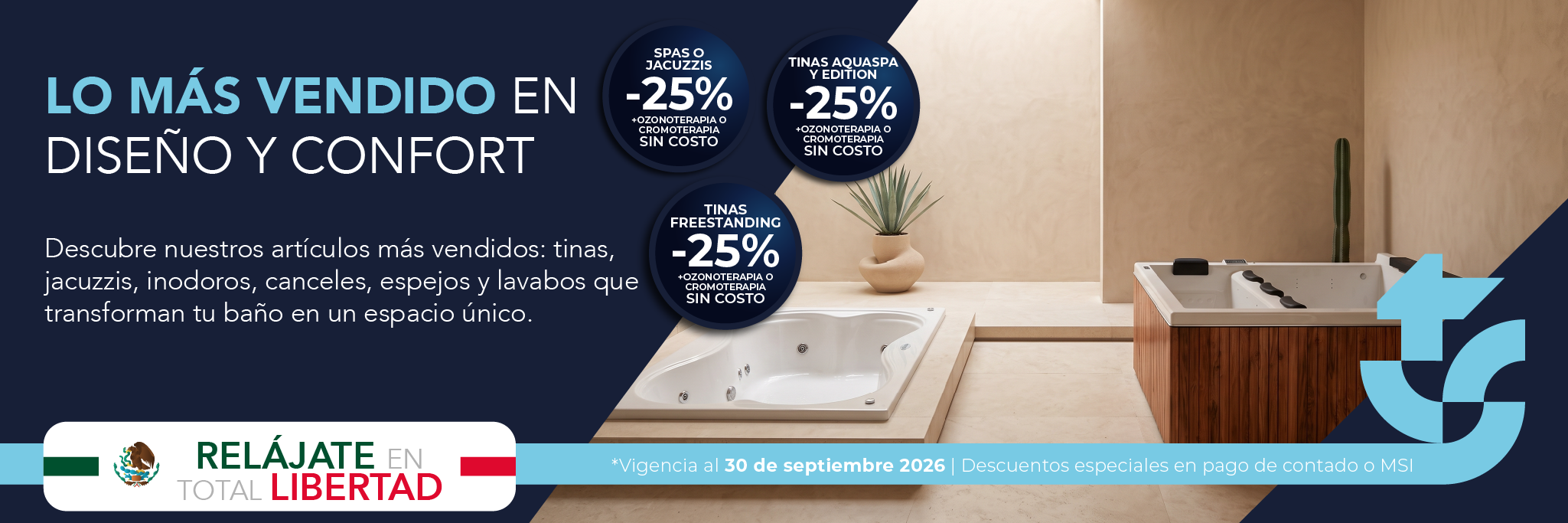 Tinas de baño y jacuzzis más vendidos de TotalSpa