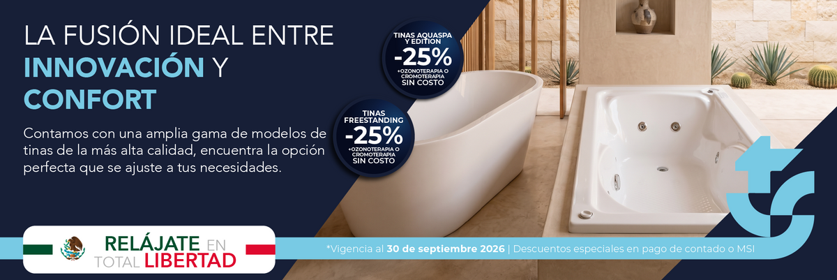 Tinas de baño modernas con hidromasaje para hogar TotalSpa