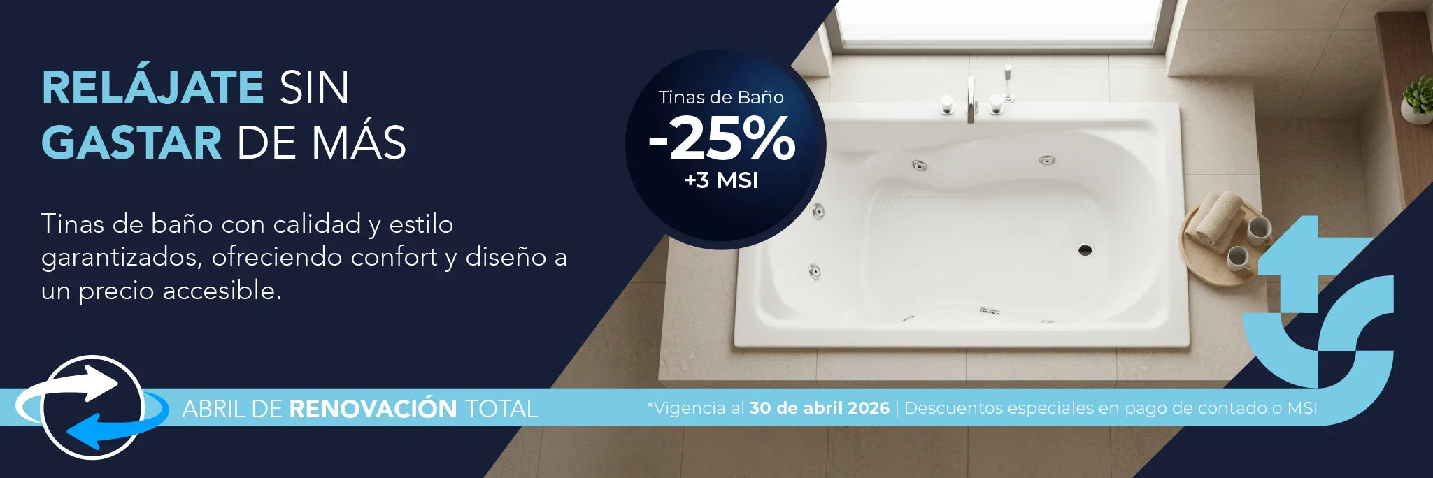 Línea Económica: tinas de interior accesibles con calidad garantizada. Abril 2026 TotalSpa.