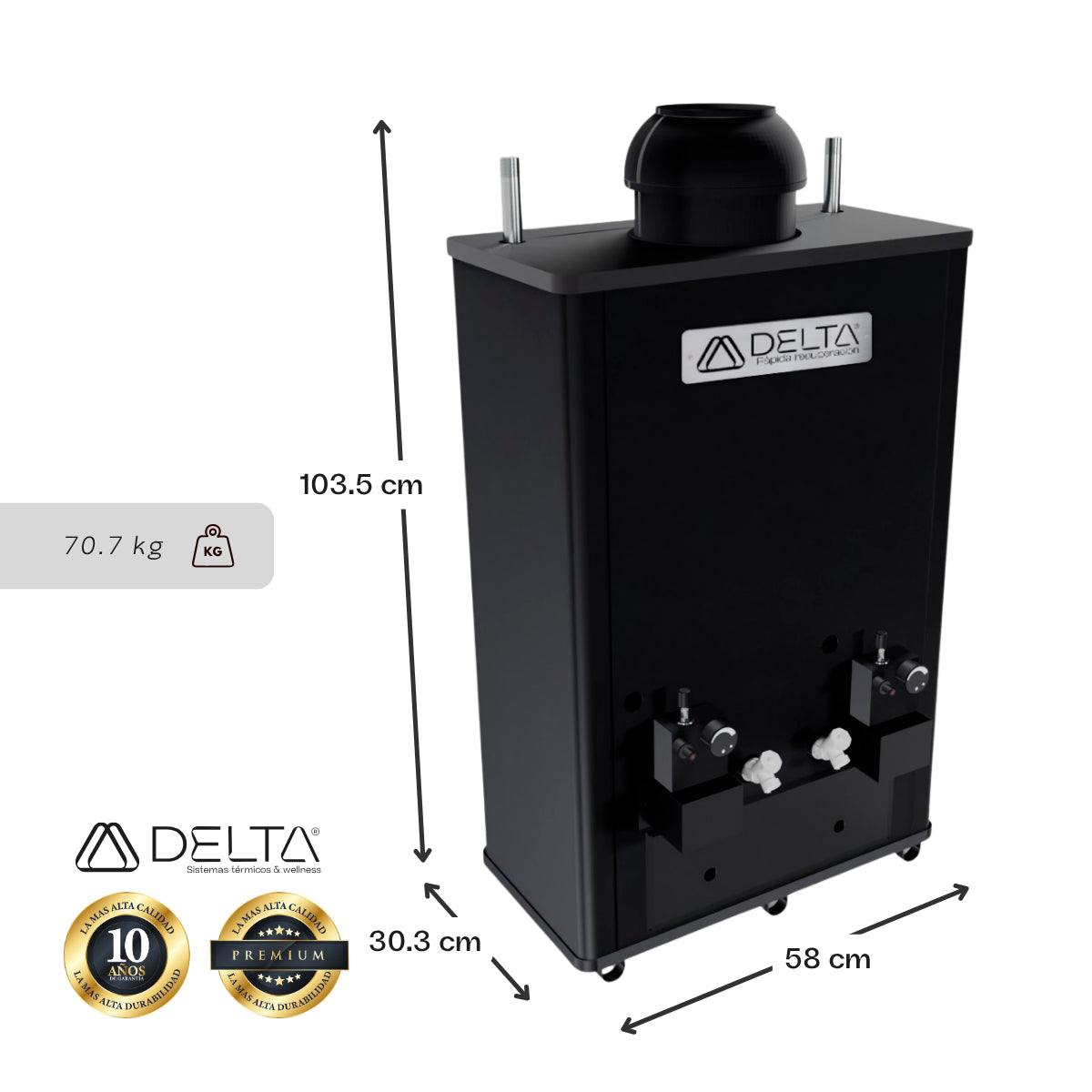 Calentador de Agua DELTA 02 PLUS | Rápida Recuperación DELTA