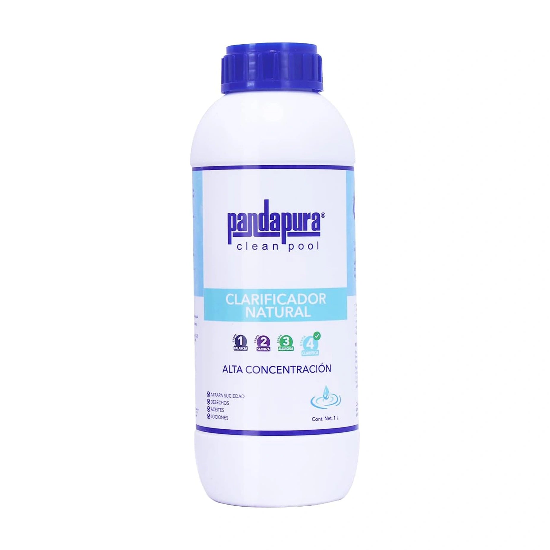 Clarificador natural concentrado de 1 litro para mantener el agua transparente y sin residuos