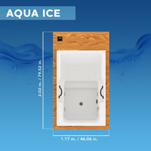 Medidas y dimensiones del sistema de crioterapia Aqua-Ice TotalSpa