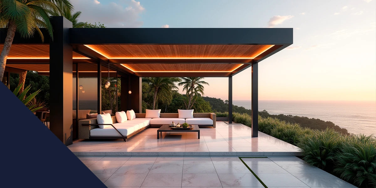 Pérgolas residenciales TotalSpa con diseño exclusivo y materiales de alta calidad