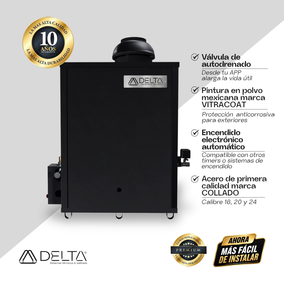 Generador de Vapor DELTA V15 | Confort y Tecnología para Baños de Vapor
