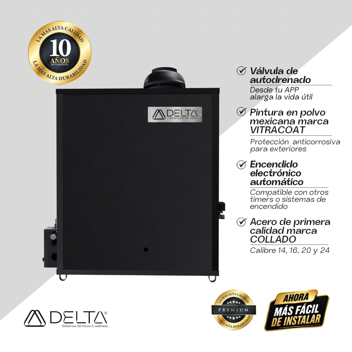 Generador de Vapor DELTA V30 | Tecnología y Bienestar para Baños de Vapor
