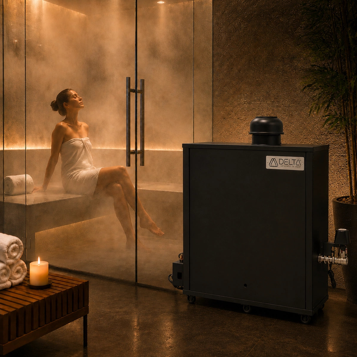 Generador de Vapor DELTA V40 | Tecnología y Bienestar para Baños de Vapor