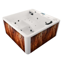 jacuzzi spa DUBAI para 3 adultos y 1 niño, diseño compacto con hidromasaje exterior, ideal para jardín, terraza o rooftop en espacios residenciales