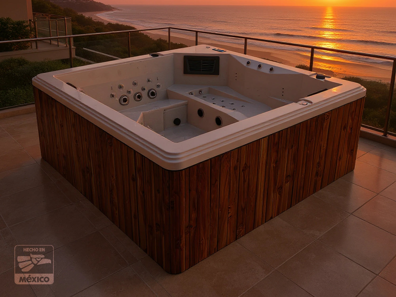 Spa Jacuzzi con hidromasaje exterior TotalSpa para relajación y bienestar