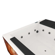 panel digital del spa IGUAZÚ, control de temperatura, iluminación LED y jets con configuración personalizada