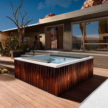spa IGUAZÚ instalado en terraza o rooftop, jacuzzi para 3 adultos y 1 niño con diseño moderno y funcional
