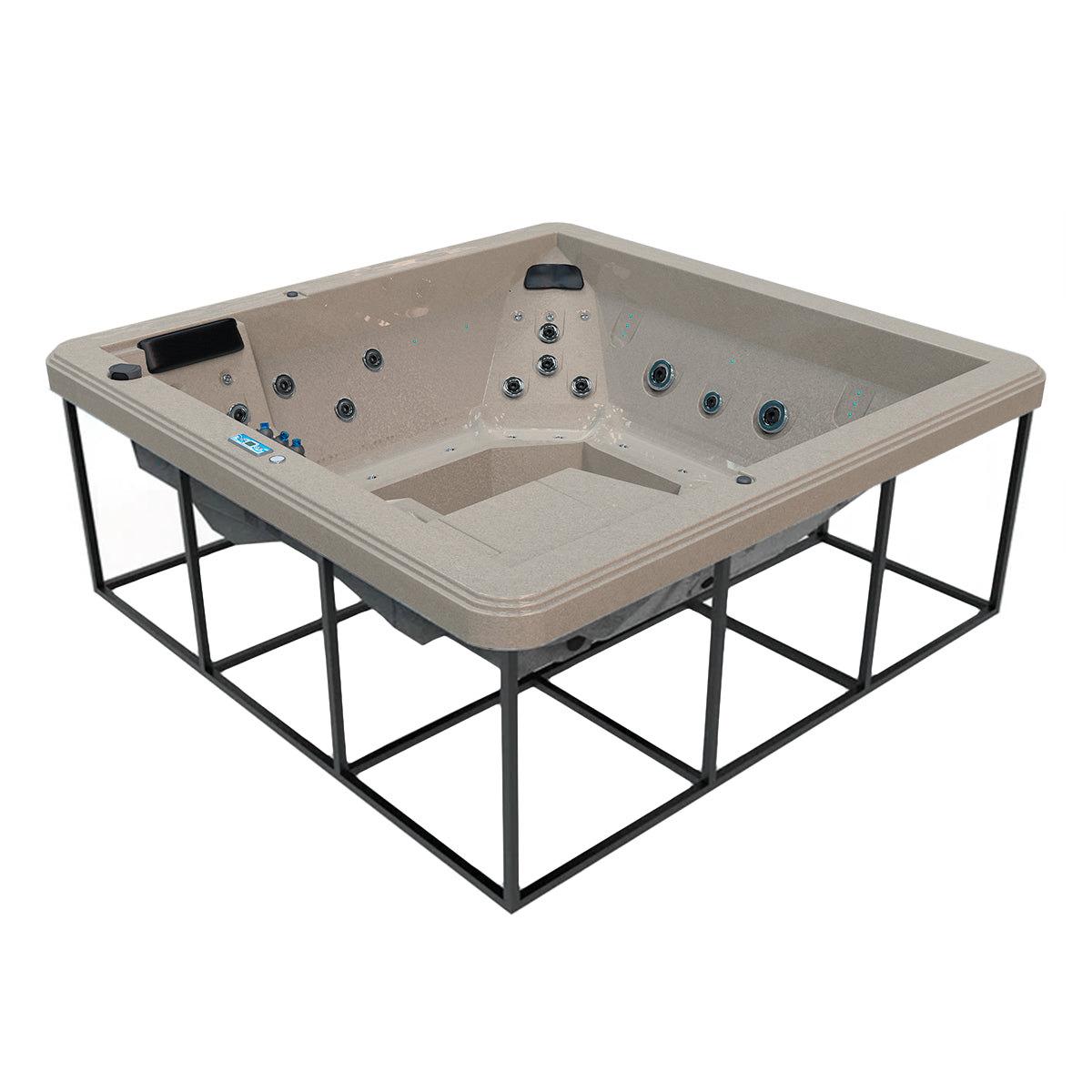 Jacuzzi para 7 adultos + 2 niños y máximo confort | Spa JUMBO