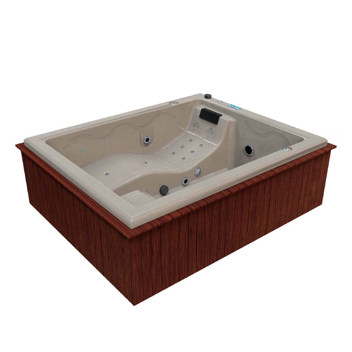 Jacuzzi compacto con hidromasaje, 3 adultos + 1 niño | Spa MIAMI
