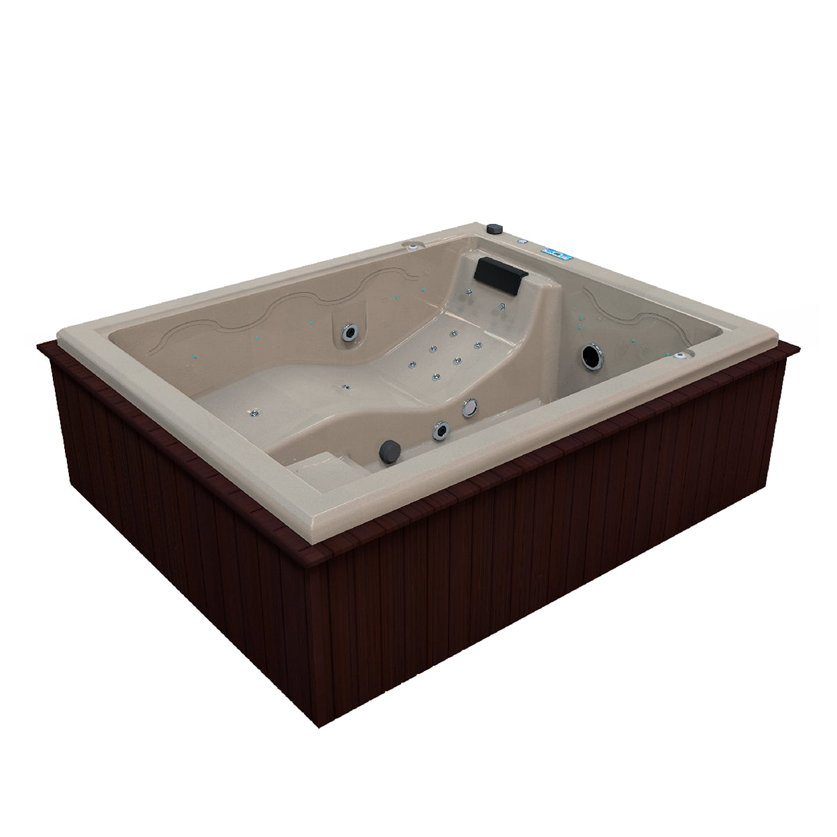 Jacuzzi compacto con hidromasaje, 3 adultos + 1 niño | Spa MIAMI