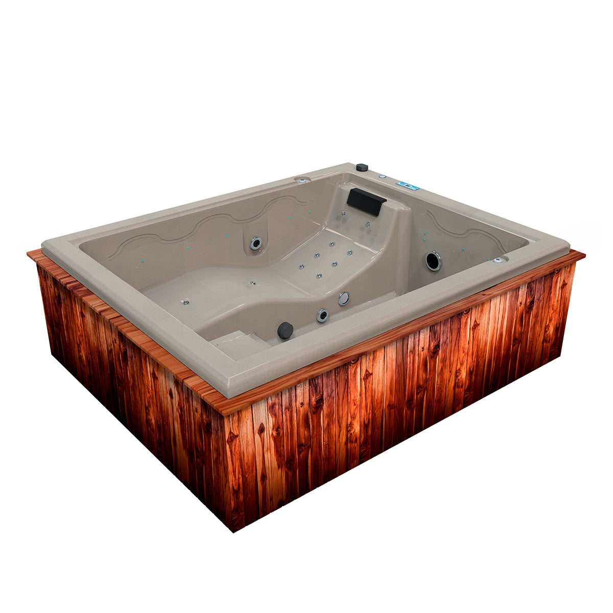 Jacuzzi compacto con hidromasaje, 3 adultos + 1 niño | Spa MIAMI