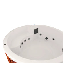 panel digital del spa NEPTUNO con controles para jets, temperatura e iluminación LED