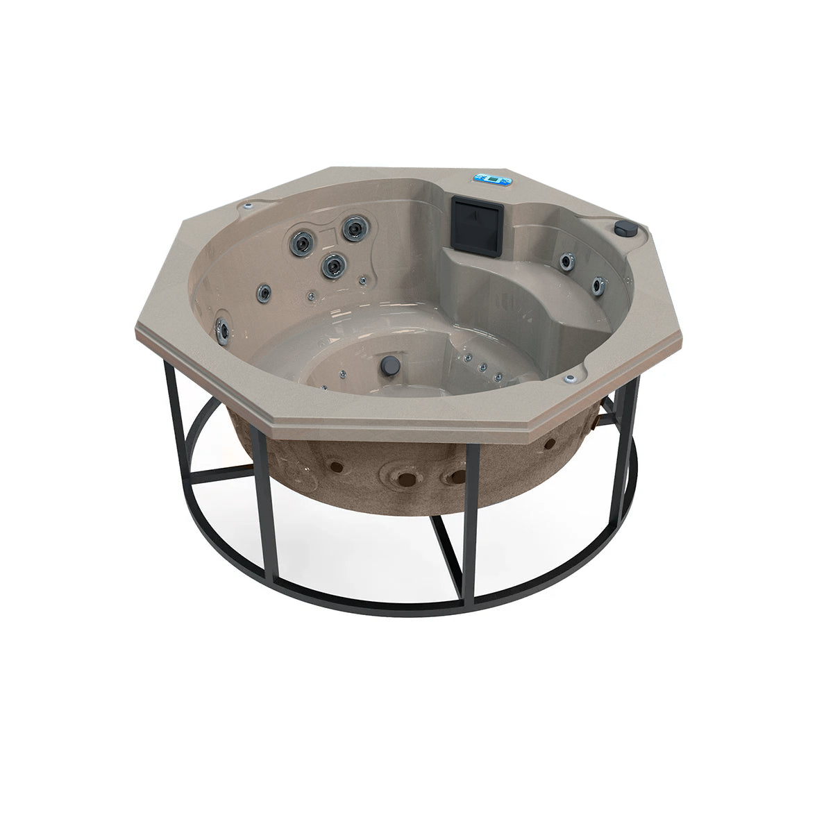 Jacuzzi octagonal 4 adultos + 1 niño hidromasaje 36 jets | Spa OCTAGÓN