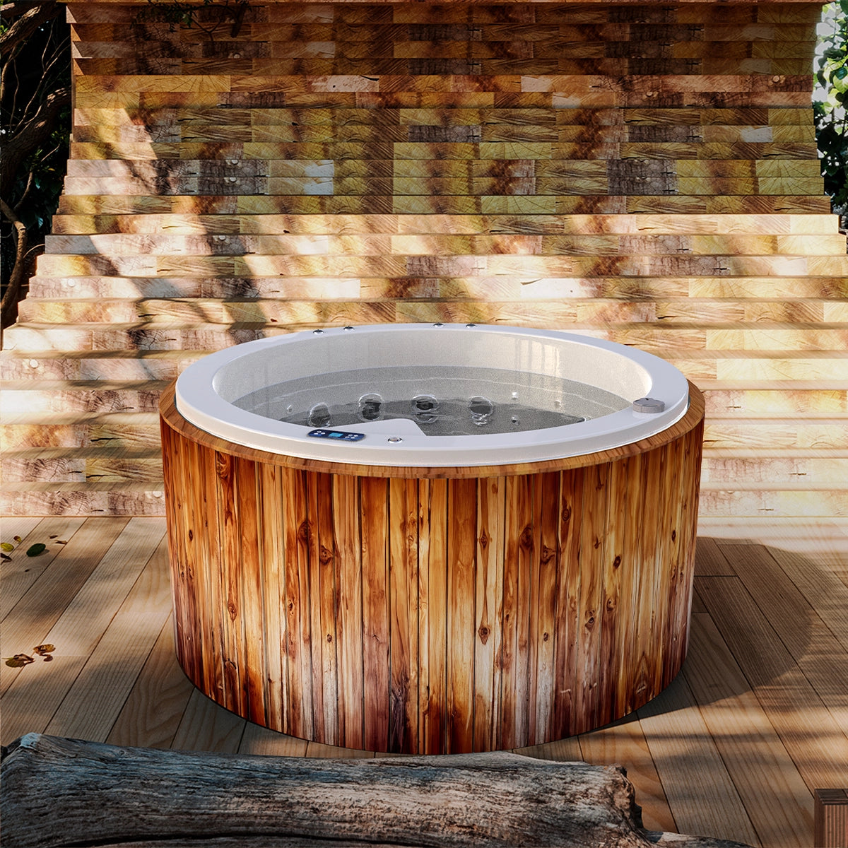 Jacuzzi familiar 4 personas hidromasaje, cromoterapia | Spa PACIFIC