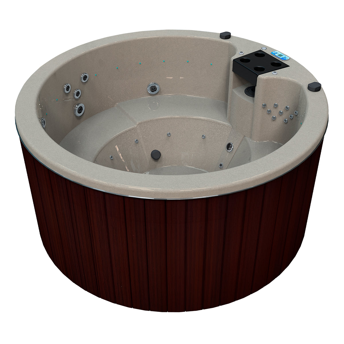 Jacuzzi 6 plazas con hidromasaje, circular, relajante  | Spa PARADISE