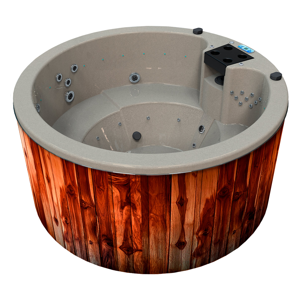 Jacuzzi 6 plazas con hidromasaje, circular, relajante  | Spa PARADISE