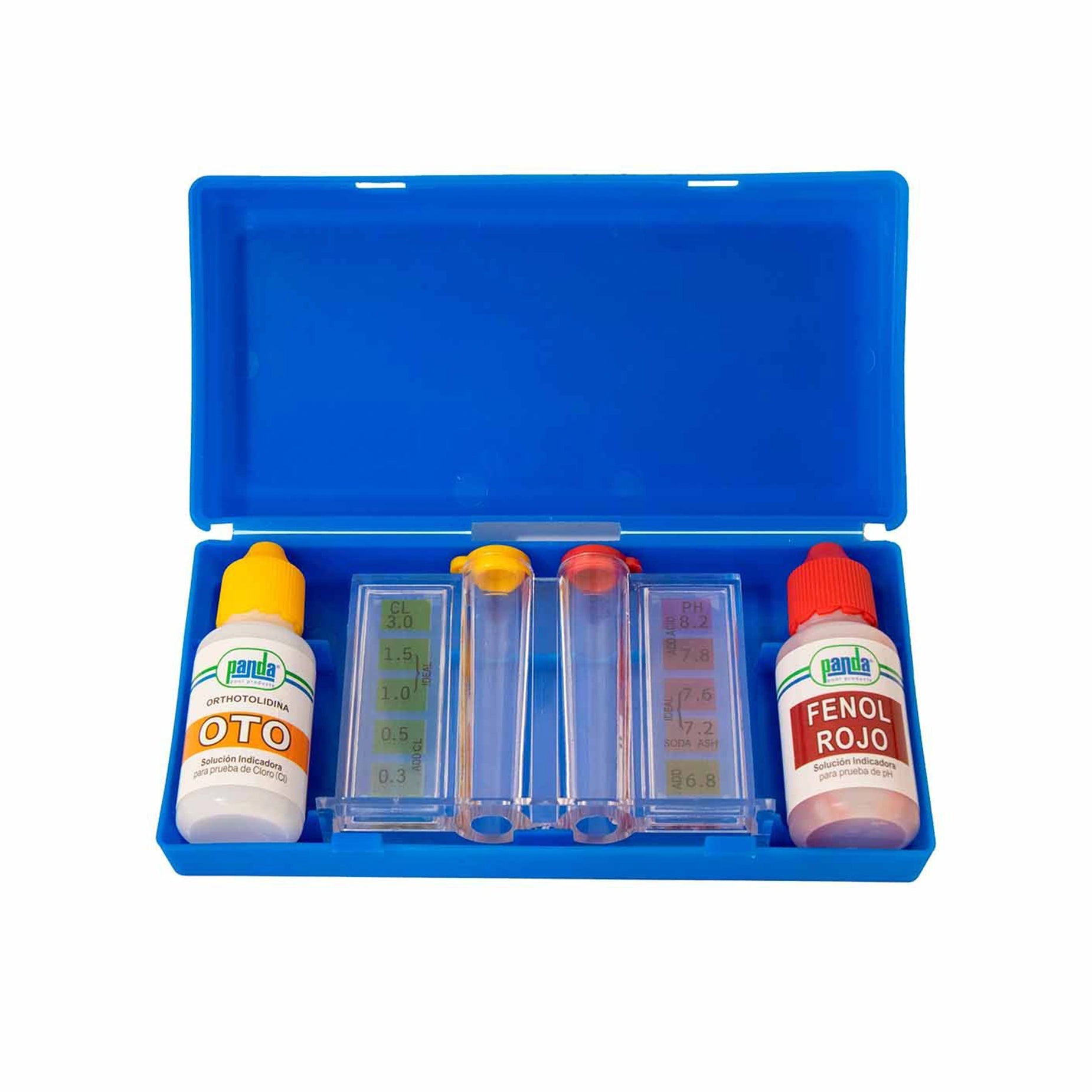 Kit analizador OTO de cloro y pH para controlar la calidad del agua en spas o jacuzzis