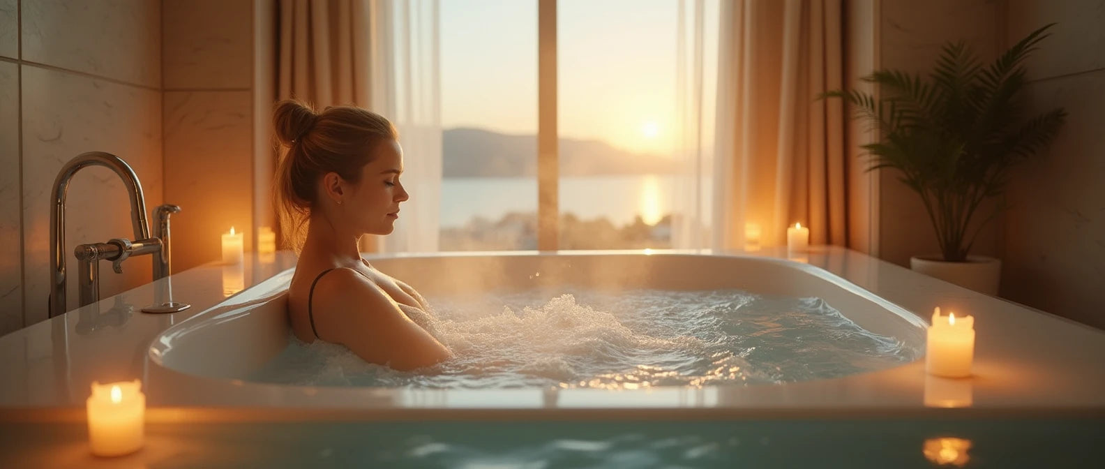 Beneficios y funciones de una tina con hidromasaje TotalSpa para relajación y bienestar